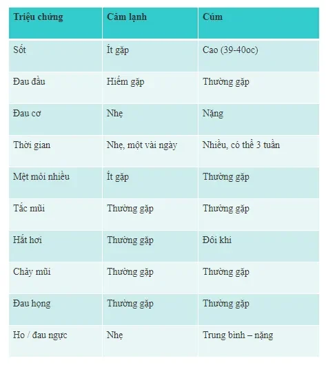 Tổng Quan Về Cảm Cúm và Cảm Lạnh: "Nhận Diện" Hai Căn Bệnh Phổ Biến